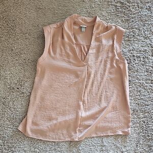 a new day Light Coral Sleeveless Blouse